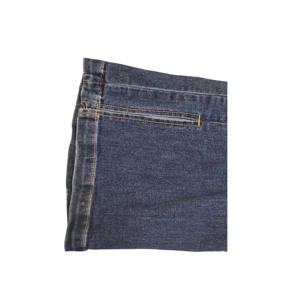 Artemis Vintage Flare Leg Jeans Blue Medium Wash Side Slit Size 20 Distressed - Picture 8 of 11